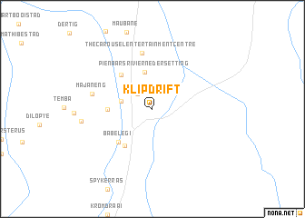 map of Klipdrift