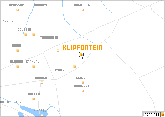 map of Klipfontein