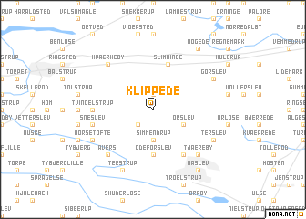 map of Klippede