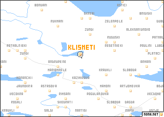 map of Klismeti