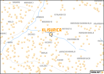 map of Klisurica