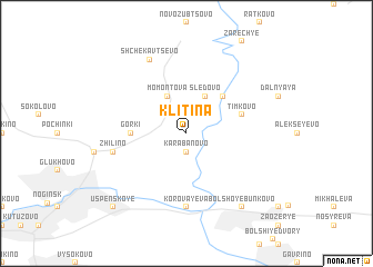 map of Klitina
