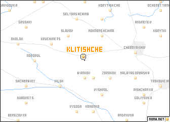map of Klitishche