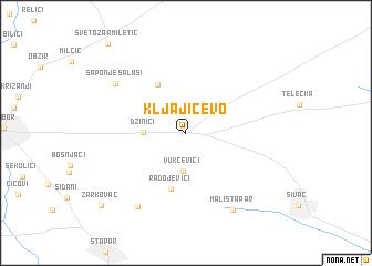 map of Kljajićevo