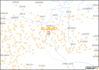 map of Kljajići