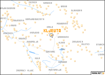 map of Kljeuta