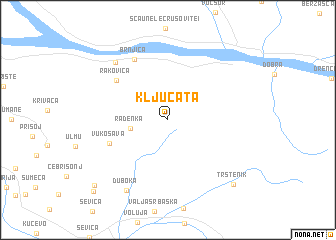 map of Ključata