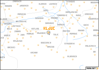 map of Ključ