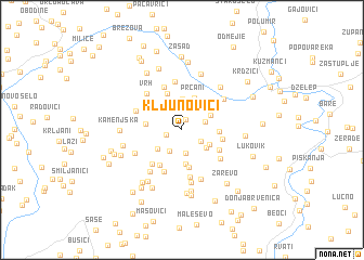 map of Kljunovići