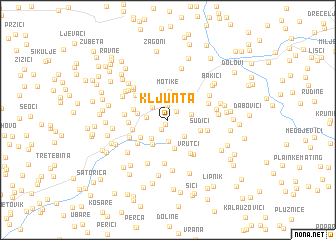 map of Kljunta