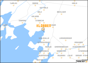 map of Klobben