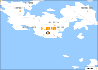 map of Klobbis