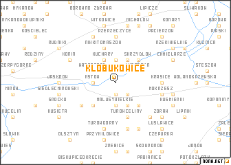 map of Kłobukowice