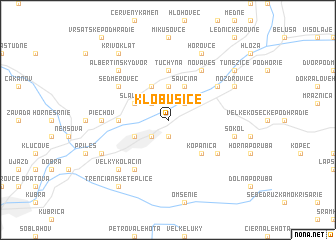 map of Klobušice