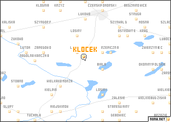 map of Klocek