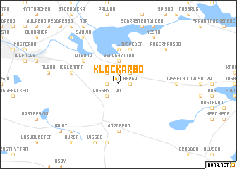 map of Klockarbo