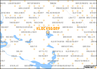 map of Klocksdorf