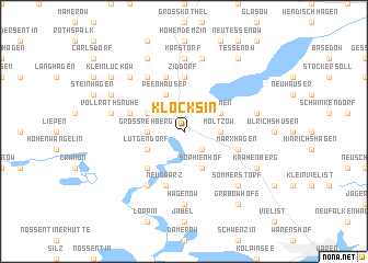 map of Klocksin