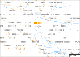 map of Klöden
