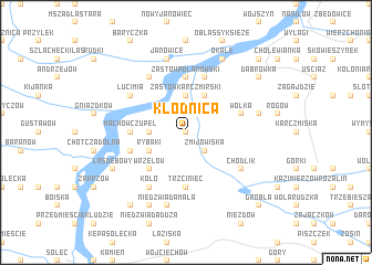 map of Kłodnica