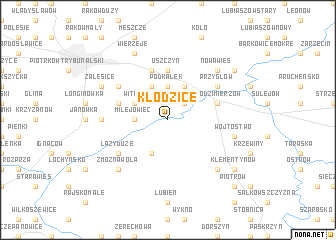 map of Kłodzice