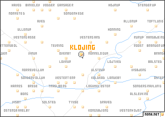 map of Kløjing