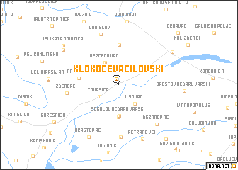 map of Klokočevac Ilovski