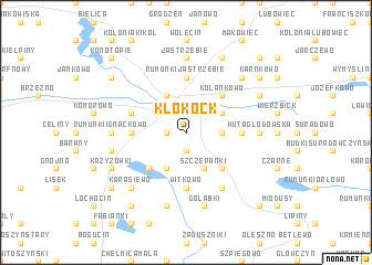 map of Kłokock