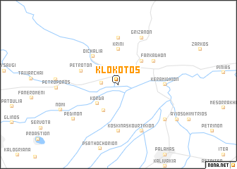 map of Klokotós