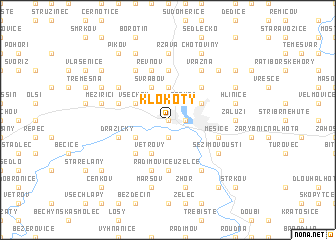 map of Klokoty