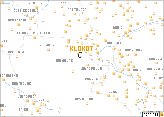 map of Klokot