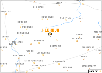 map of Klokovo