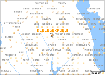 map of Klologokpodji