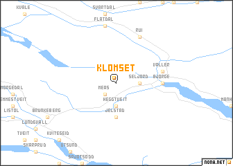 map of Klomset