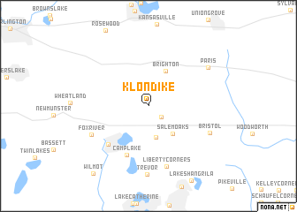 map of Klondike