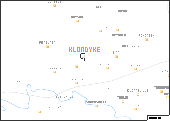 map of Klondyke