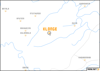map of Klonge