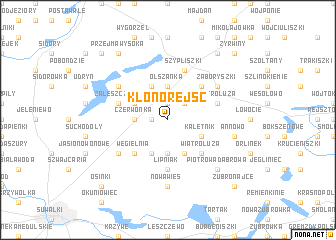 map of Klonorejść