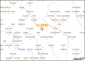 map of Klonou