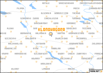 map of Klonowa Góra