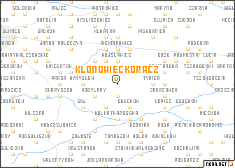 map of Kłonowiec Koracz