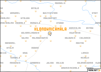 map of Klonownica Mała