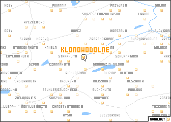 map of Klonowo Dolne