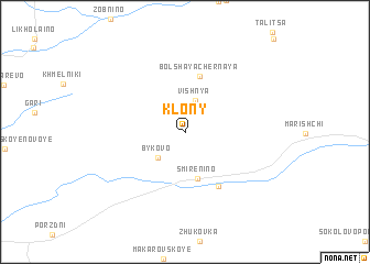 map of Klony