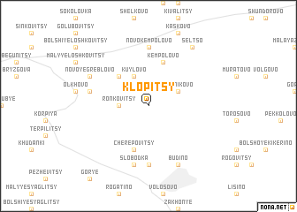 map of Klopitsy