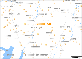 map of Klopoukítsa