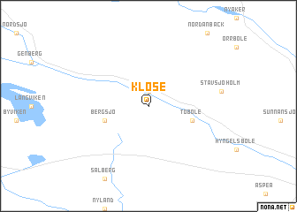 map of Klöse