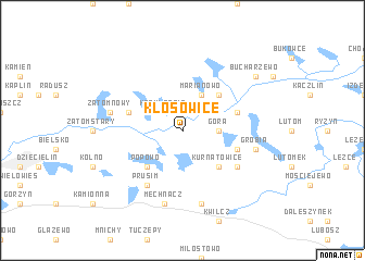 map of Kłosowice