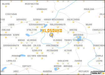 map of Kłosówko