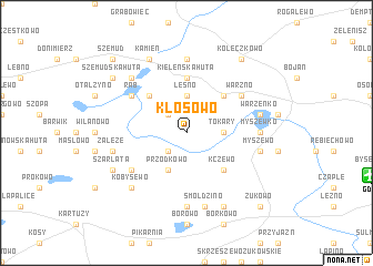 map of Kłosowo